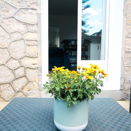 Appartement Avec Terrasse Privee, Plage A Pied Saint-Aubin-Sur-Mer  Bagian luar foto