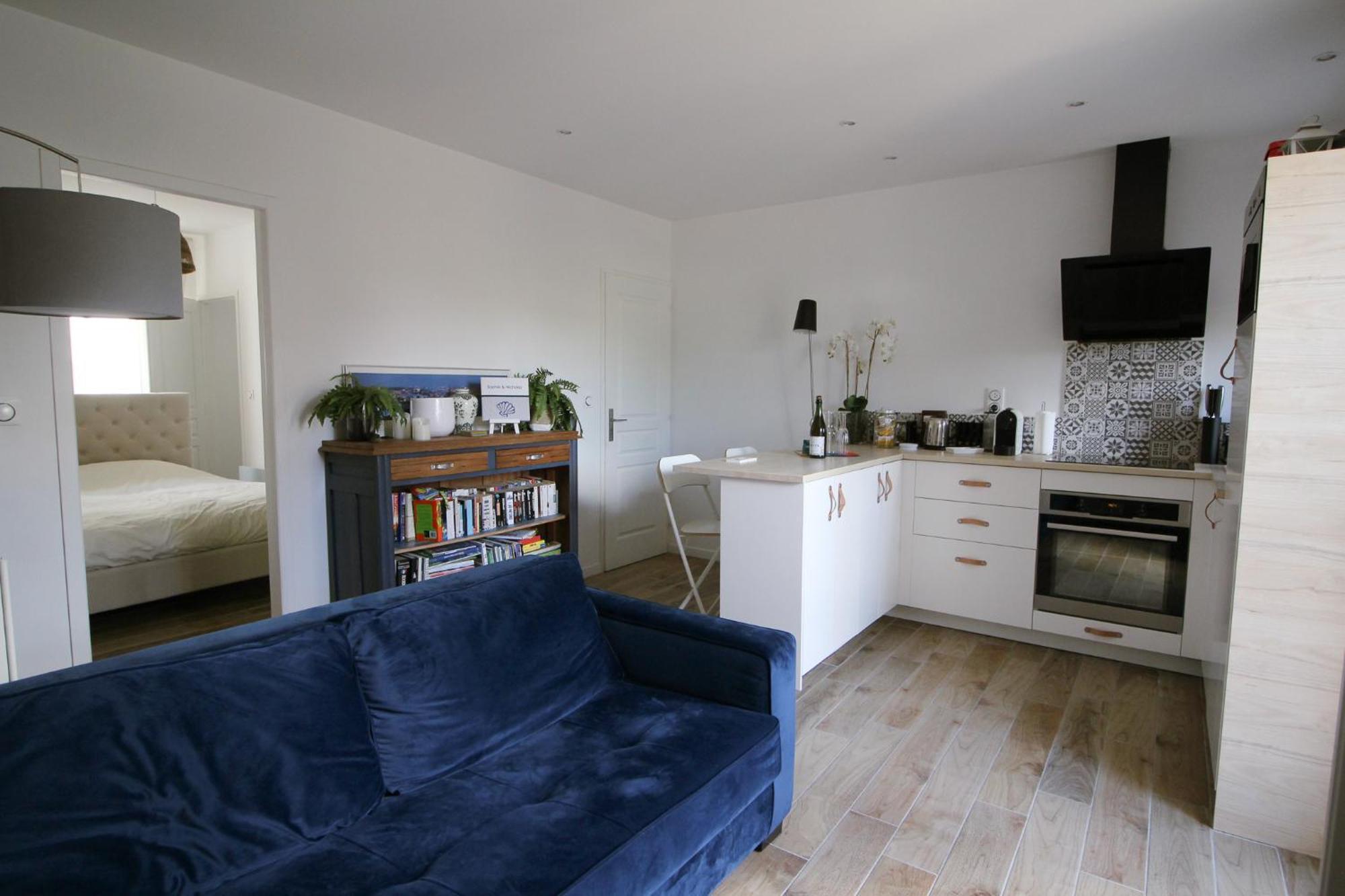 Appartement Avec Terrasse Privee, Plage A Pied Saint-Aubin-Sur-Mer  Bagian luar foto